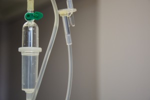 Drip Line of an IV in a hospital