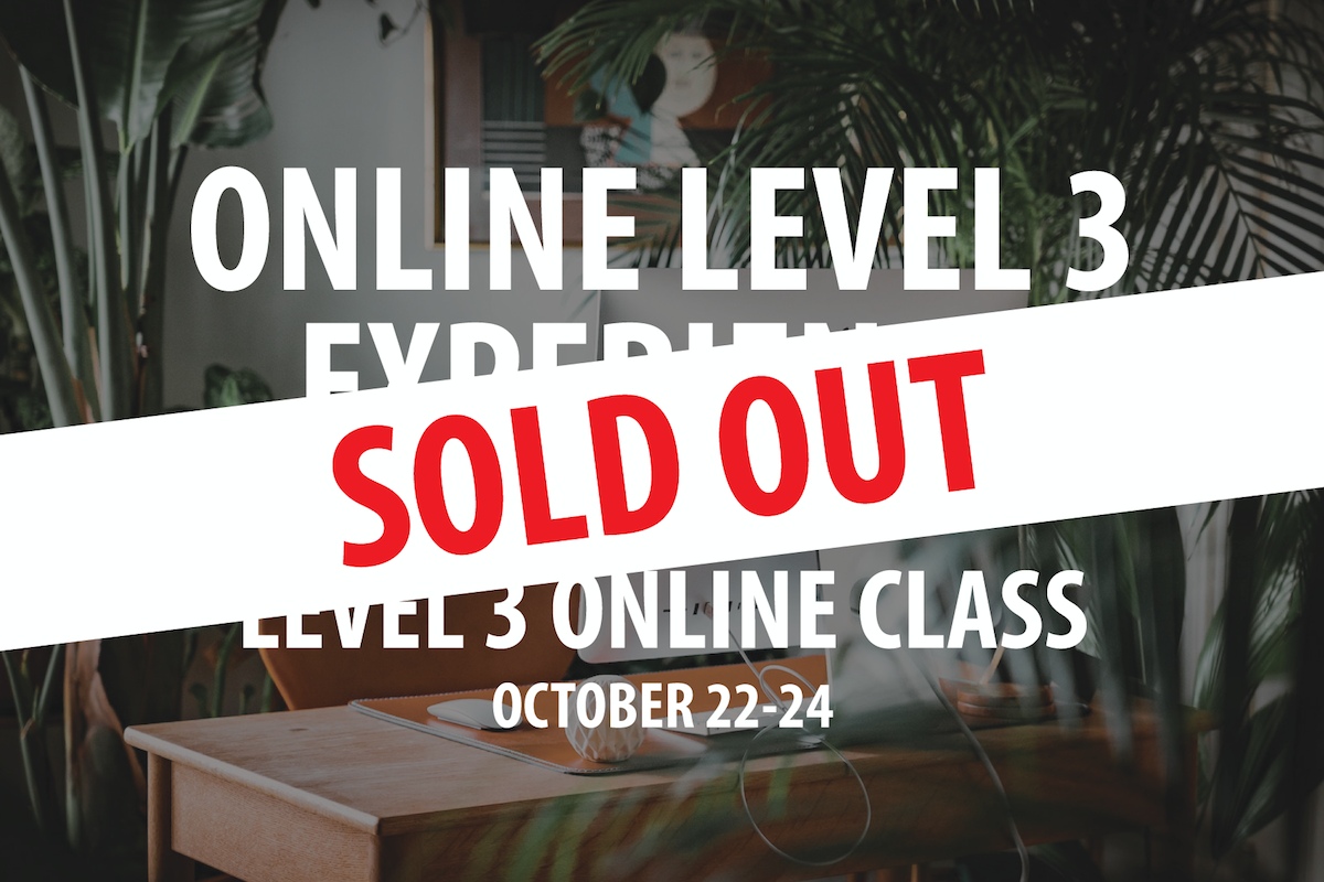Level 3 October 22 Training Header Sold Out