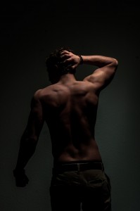 Man with Muscular Back
