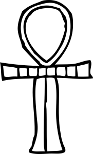 Digital Icon of an Ankh