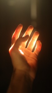 Spiritual Hand in Light