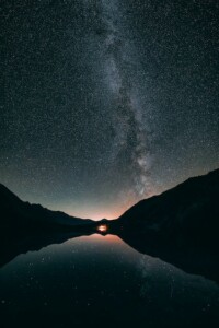 Night Sky Reflecting in the Lake