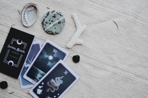 Tarot Card Reading on a Blanket