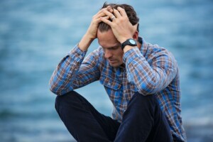 Man having Panic Attack