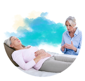 QHHT Woman Having a Session