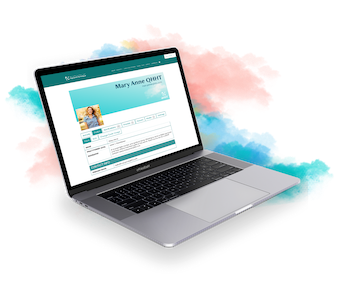 Laptop Mockup of Profile Page