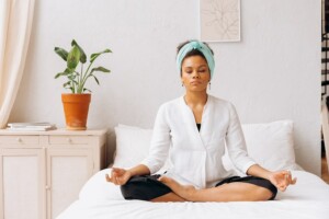 Meditating after Reiki