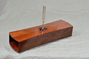 Tuning Fork on Wooden Speaker Box