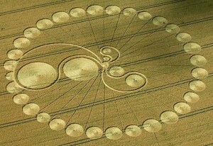 Mysterious Golden Field Crop Circle