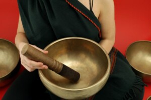 Tibetan Bowl and Monk