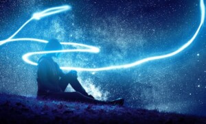 Astral Projection Person with Light