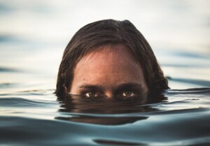 Head Coming Out of the Water