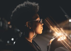 Holding a Light Source