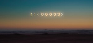 Moon Phases over the Sky