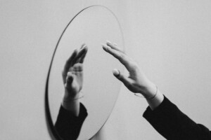 Reflection of a hand in a Mirror