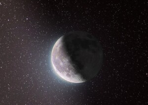 Waning Moon with Stars