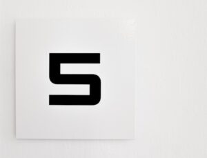 Soul Urge 5 on a White Wall