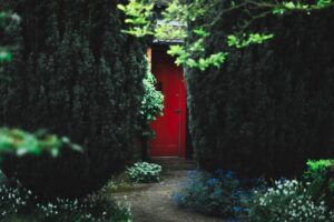 A Mystical Red Doorway