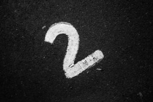 Number 2 on the Pavement