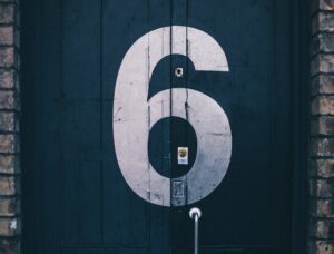 Number 6 on a Door