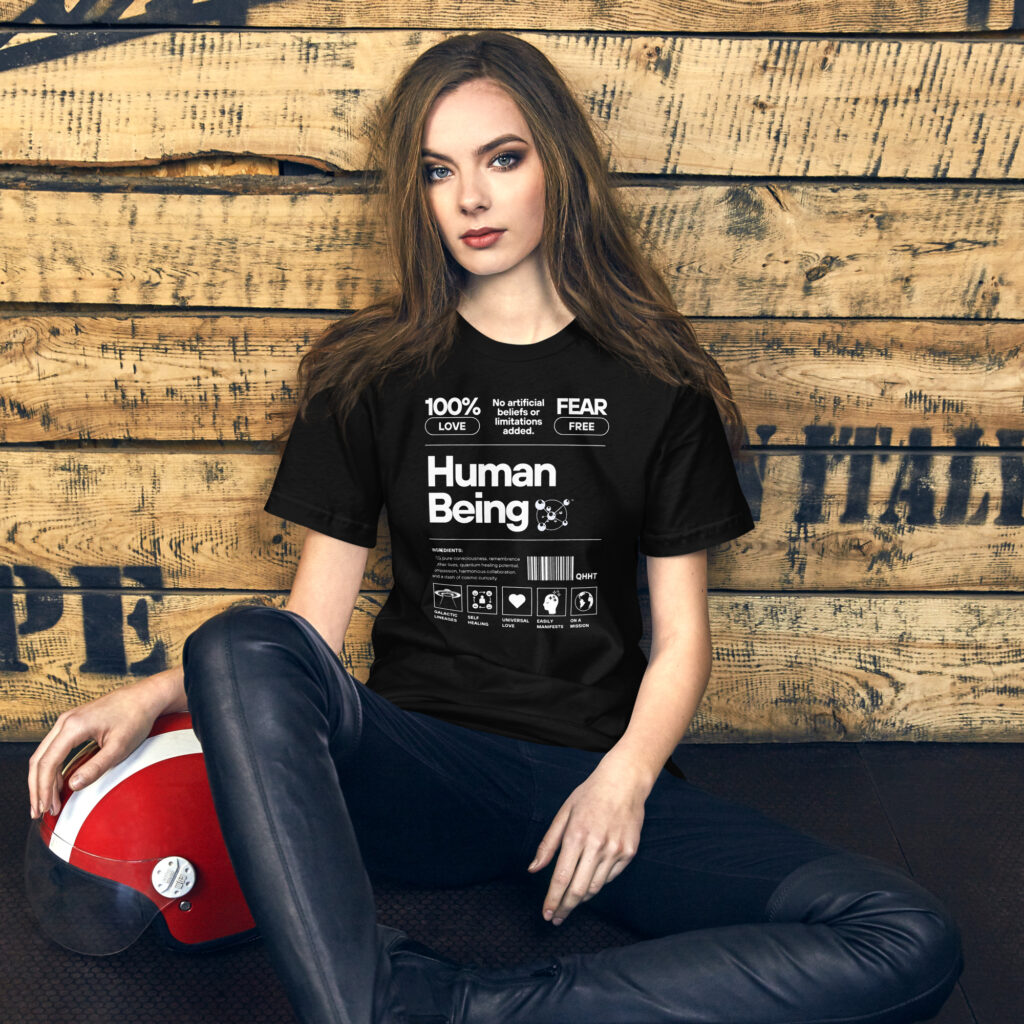 Human Being T-Shirt Black Fabric